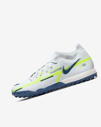 Nike Phantom GT2 Academy Dynamic Fit TF Grises Azules Claro Azules Oscuro | MX 3208